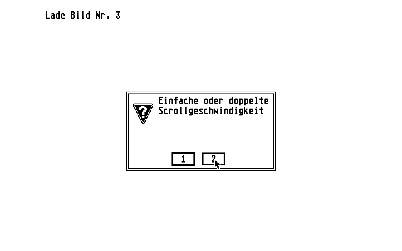 Bildschirm-Disposition atari screenshot